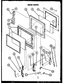 Door Parts parts for Caloric Countertop Microwave MPS229-10/MN02 from AppliancePartsPros.com