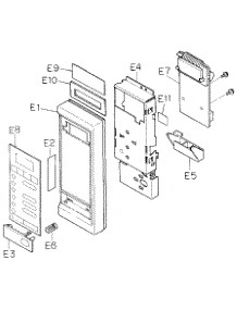 Escutcheon Base parts for Panasonic Countertop Microwave MQS0806H from AppliancePartsPros.com