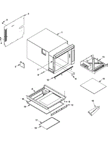 Tray, Grease Shield, Cabinet, parts for Amana Microwave MRC518SU2-P1332818M from AppliancePartsPros.com