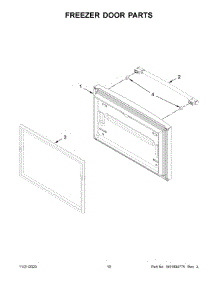 Freezer Door Parts parts for Maytag Bottom-Mount Refrigerator MRFF5033PZ01 from AppliancePartsPros.com