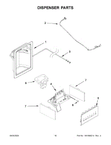 Dispenser Parts parts for Maytag Side-By-Side Refrigerator MRSF4036PW00 from AppliancePartsPros.com