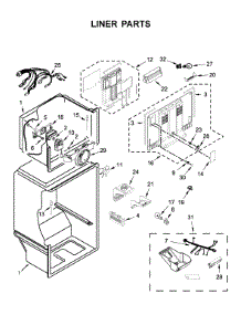 Liner Parts parts for Maytag Top-Mount Refrigerator MRT118FFFH04 from AppliancePartsPros.com