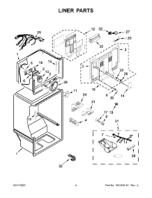 Liner Parts parts for Maytag Top-Mount Refrigerator MRT118FFFH05 from AppliancePartsPros.com