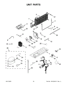 Unit Parts parts for Maytag Top-Mount Refrigerator MRT118FFFH05 from AppliancePartsPros.com