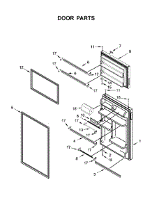 Door Parts parts for Maytag Top-Mount Refrigerator MRT118FFFM04 from AppliancePartsPros.com