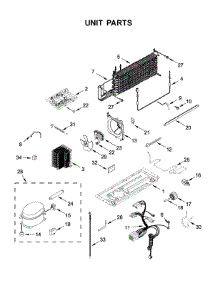 Unit Parts parts for Maytag Top-Mount Refrigerator MRT118FFFM04 from AppliancePartsPros.com
