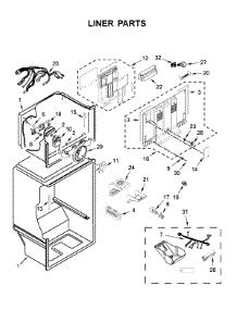 Liner Parts parts for Maytag Top-Mount Refrigerator MRT118FFFZ05 from AppliancePartsPros.com
