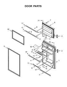 Door Parts parts for Maytag Top-Mount Refrigerator MRT118FFFZ05 from AppliancePartsPros.com