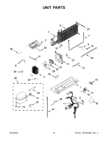 Unit Parts parts for Maytag Top-Mount Refrigerator MRT118FFFZ06 from AppliancePartsPros.com