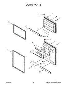Door Parts parts for Maytag Top-Mount Refrigerator MRT311FFFH01 from AppliancePartsPros.com