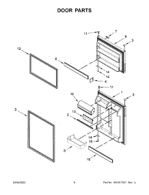 Door Parts parts for Maytag Top-Mount Refrigerator MRT311FFFZ02 from AppliancePartsPros.com