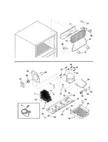 System parts for Universal Multiflex (Frigidaire) Top-Mount Refrigerator MRTC18V3MWZ from AppliancePartsPros.com
