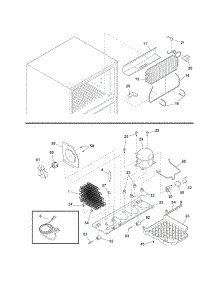 System parts for Universal Multiflex (Frigidaire) Top-Mount Refrigerator MRTD23V6MM1 from AppliancePartsPros.com