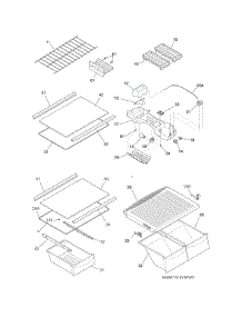 Shelves parts for Universal Multiflex (Frigidaire) Top-Mount Refrigerator MRTG18V5PW2 from AppliancePartsPros.com