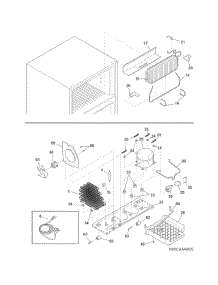 System parts for Universal Multiflex (Frigidaire) Top-Mount Refrigerator MRTW20V3PW1 from AppliancePartsPros.com