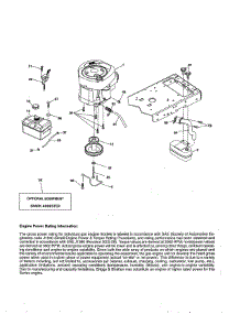 Engine parts for Murray Front-Engine Lawn Tractor MS18542-96044000800 from AppliancePartsPros.com