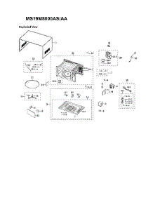 Main Assy parts for Samsung Countertop Microwave MS19M8000AS/AA-00 from AppliancePartsPros.com