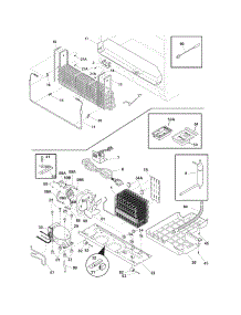 Cooling System parts for Universal Multiflex (Frigidaire) Bottom-Mount Refrigerator MSBH30V7LS4 from AppliancePartsPros.com