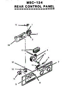 Rear Control Panel (Msc124) parts for Thermador Electric Range MSC124 from AppliancePartsPros.com