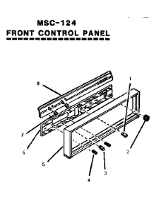 Front Control Panel (Msc124) parts for Thermador Electric Range MSC124 from AppliancePartsPros.com