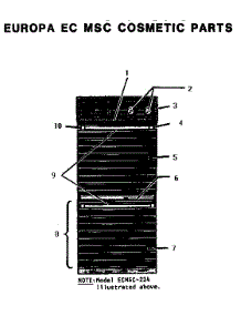 Cosmetics parts for Thermador Electric Range MSC124 from AppliancePartsPros.com