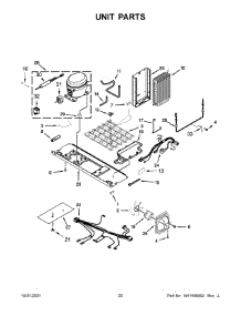 Unit Parts parts for Maytag Side-By-Side Refrigerator MSC21C6MFZ05 from AppliancePartsPros.com