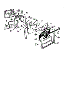 Msc38g Door parts for Thermador Electric Range MSC239 from AppliancePartsPros.com