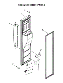 Freezer Door Parts parts for Maytag Side-By-Side Refrigerator MSS25C4MGK00 from AppliancePartsPros.com