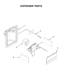 Dispenser Parts parts for Maytag Side-By-Side Refrigerator MSS25C4MGK00 from AppliancePartsPros.com