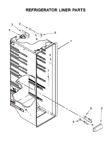 Refrigerator Liner Parts parts for Maytag Side-By-Side Refrigerator MSS25N4MKZ00 from AppliancePartsPros.com