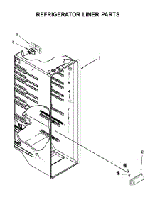 Refrigerator Liner Parts parts for Maytag Side-By-Side Refrigerator MSS25N4MKZ01 from AppliancePartsPros.com