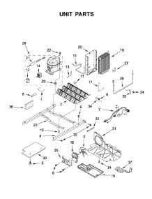 Unit Parts parts for Maytag Side-By-Side Refrigerator MSS25N4MKZ01 from AppliancePartsPros.com