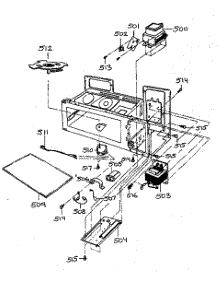 Interior Parts 1 parts for Goldstar Microwave/Hood Combo MV-1155W from AppliancePartsPros.com