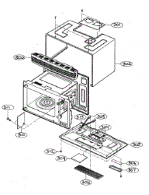 Oven Cavity parts for Goldstar Microwave/Hood Combo MV-1304W from AppliancePartsPros.com