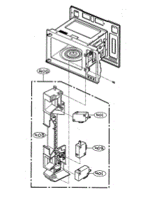 Latch Board Parts parts for Goldstar Microwave/Hood Combo MV-1304W from AppliancePartsPros.com