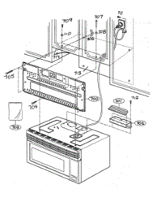 Installation Parts parts for Goldstar Microwave/Hood Combo MV-1304W from AppliancePartsPros.com