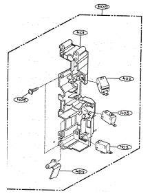 Latch Board Parts parts for Goldstar Countertop Microwave MV-1320W from AppliancePartsPros.com