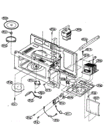 Interior Parts 1 parts for Goldstar Countertop Microwave MV-1320W from AppliancePartsPros.com