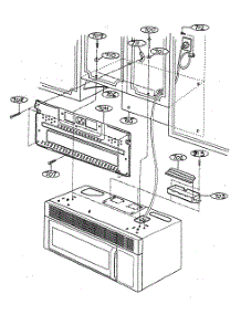 Installation Parts parts for Goldstar Countertop Microwave MV-1320W from AppliancePartsPros.com