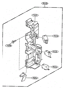 Latch Board Parts parts for Goldstar Countertop Microwave MV-1330B from AppliancePartsPros.com