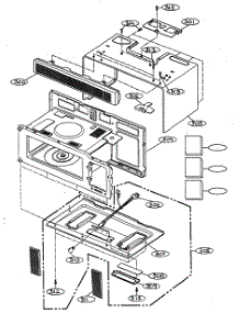 Oven Cavity parts for Goldstar Microwave/Hood Combo MV-1401B from AppliancePartsPros.com