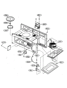 Interior Parts 1 parts for Goldstar Microwave/Hood Combo MV-1401B from AppliancePartsPros.com
