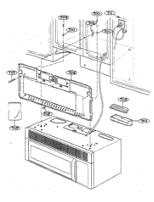 Installation Parts parts for Goldstar Microwave/Hood Combo MV-1401B from AppliancePartsPros.com