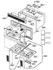 Oven Cavity parts for Goldstar Microwave/Hood Combo MV-1401W from AppliancePartsPros.com