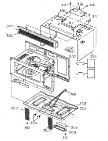 Oven Cavity parts for Goldstar Microwave/Hood Combo MV-1515B from AppliancePartsPros.com