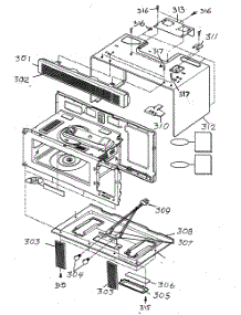 Oven Cavity parts for Goldstar Microwave/Hood Combo MV-1515W from AppliancePartsPros.com