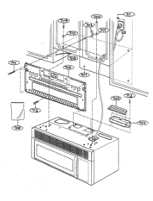 Installation Parts parts for Goldstar Microwave/Hood Combo MV-1525B from AppliancePartsPros.com