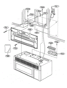 Installation Parts parts for Goldstar Microwave/Hood Combo MV-1525W from AppliancePartsPros.com