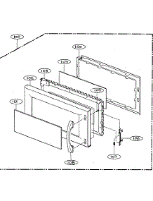 Door Parts parts for Goldstar Microwave MV-1526B from AppliancePartsPros.com