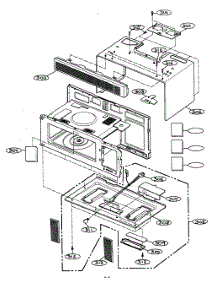 Inner Cabinet parts for Goldstar Microwave MV-1526W from AppliancePartsPros.com